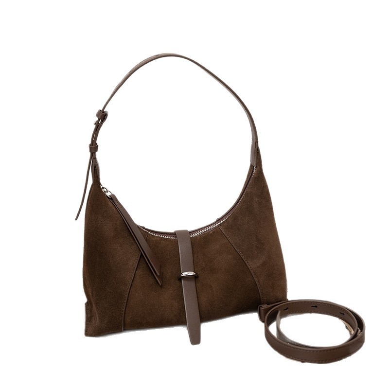 Korean-style Womens Commuter Shoulder Bag With A Textured Cross-body Design