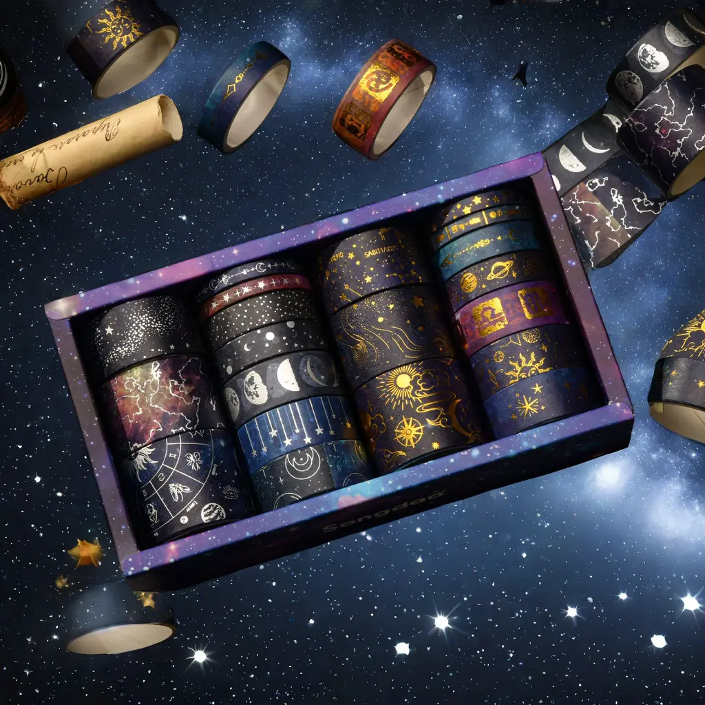 Vast Starry Sky And Paper Adhesive Tape