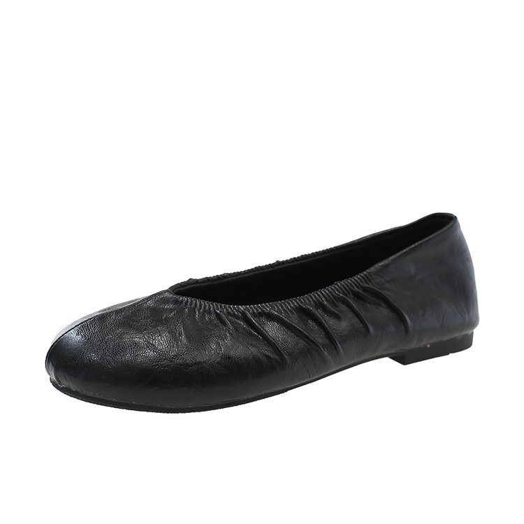Pleated Ballet Flats