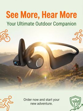 New Smart Camera Bluetooth Earphones