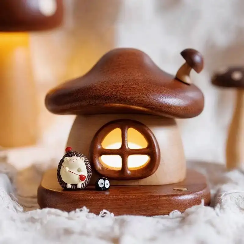 Mushroom-shaped Night Light For Home Use, Rechargeable