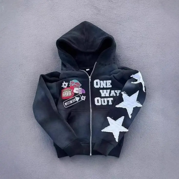 Mens Zip-up Sweatshirt Hoodie