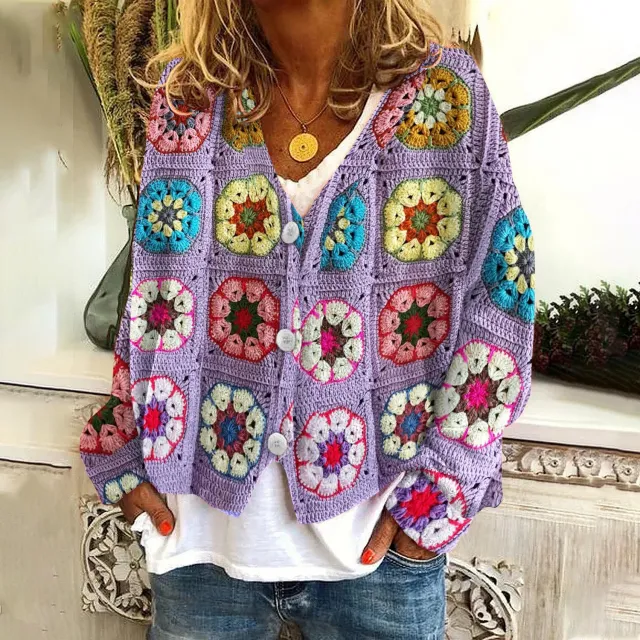 Christmas Abstract Printing Casual Cloak Coat Cardigan Sweater Qs216 Xl - Shop at LoveMi