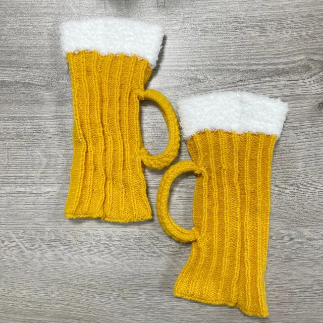 3D Beer Steins Color Matching Warm Feet Bandana Mid calf Yellow - Shop at LoveMi