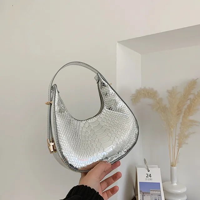 Spring Concise Western Style Shoulder Messenger Bag Silver - Shop at LoveMi