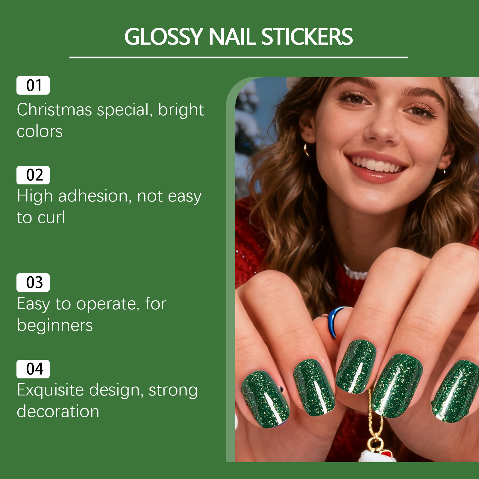 Colorful Mixed Color Soft Gel Convenient Nail Sticker Set - Image 3