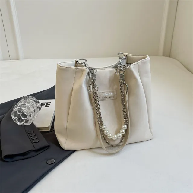 Women's Summer Fashion Capacity Tote Shoulder Bag White - Shop at LoveMi