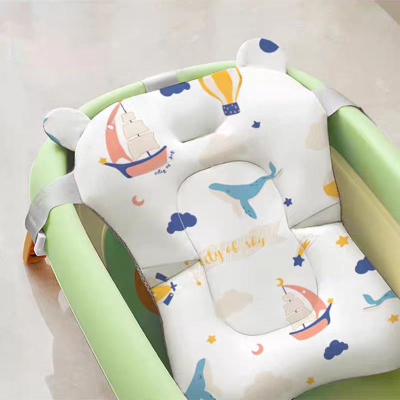 Newborn Baby Bath Support Mat Baby Bath Net Tub Floating Bath Pad - imagen 1