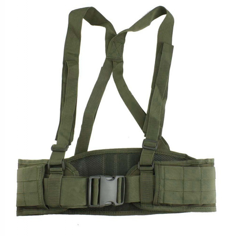 Camouflage Tactical Vest With Belt For Military Enthusiastssturdy Multifunctional Waist Cincher For Outdoor Sports
