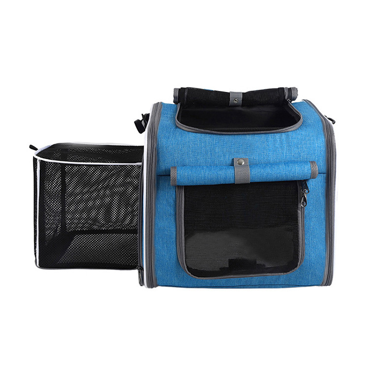 Expandable Pet Bike Carrier Bag - Breathable Portable Front Basket for Cats Dogs Outdoor Cycling Travel - Expandable Pet Bike Carrier Bag - Breathable Portable Front Basket for Cats Dogs Outdoor Cycli