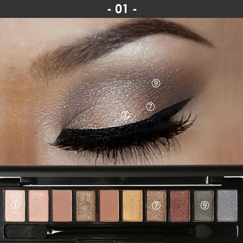 Women's Fashion Ten Colour Eyeshadow Palette
