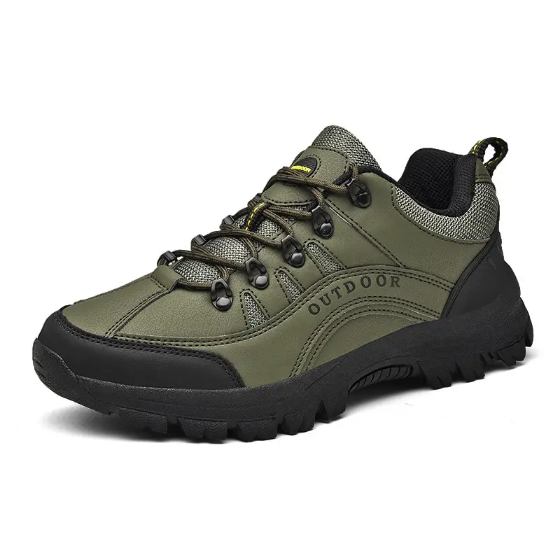 Boots Men's Autumn And Winter Outdoor Sneakers Leather Low-top Hiking Shoes Small Wholesale Delivery