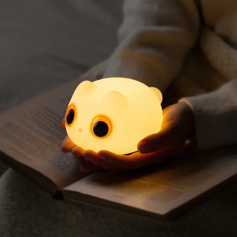Cat Silicone USB Charging Desk Bedside Sleep