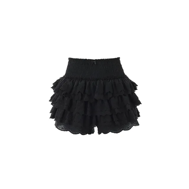 Lace Cake Short All matching Skirt Black - Shop at LoveMi