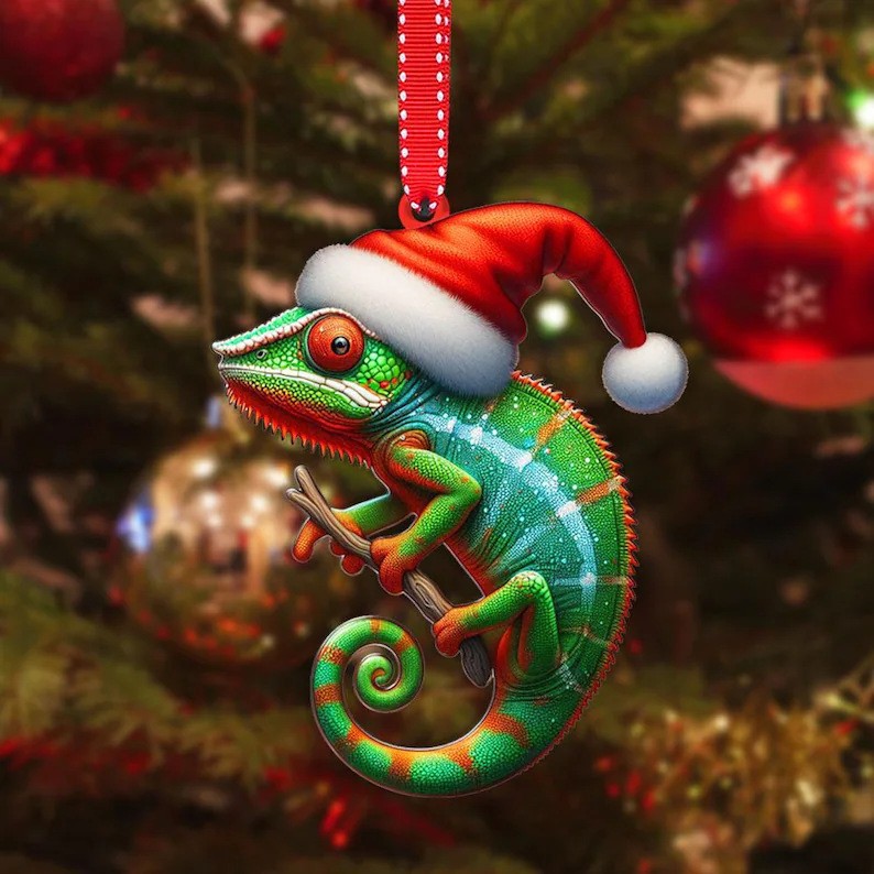 Title 1, Acrylic Flat Animal World Christmas Holiday Par...