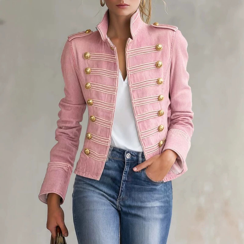 Vintage Casual Short Denim Jacket For Women
