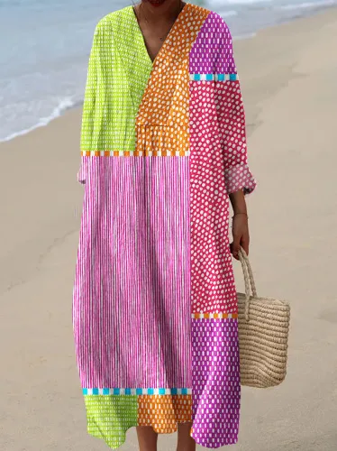 Women's Elegant Chic Loose Mid length Dress A14 - Shop at LoveMi