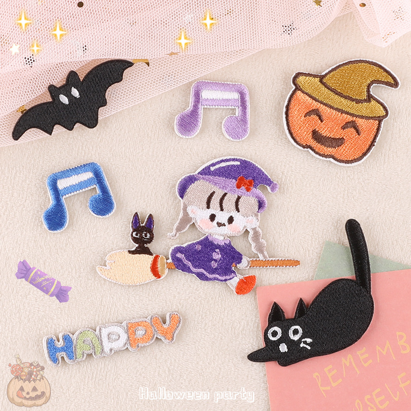 Cartoon Pumpkin Halloween Embroidered Patch Applique Garment Accessory everydayshopit media