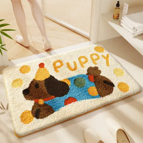 Thickened Faux-cashmere Bathroom Bath Mat