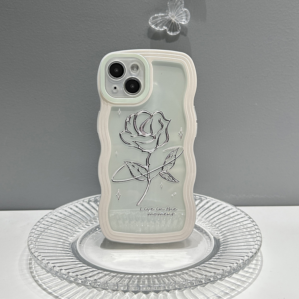 Transparent White Phone Case