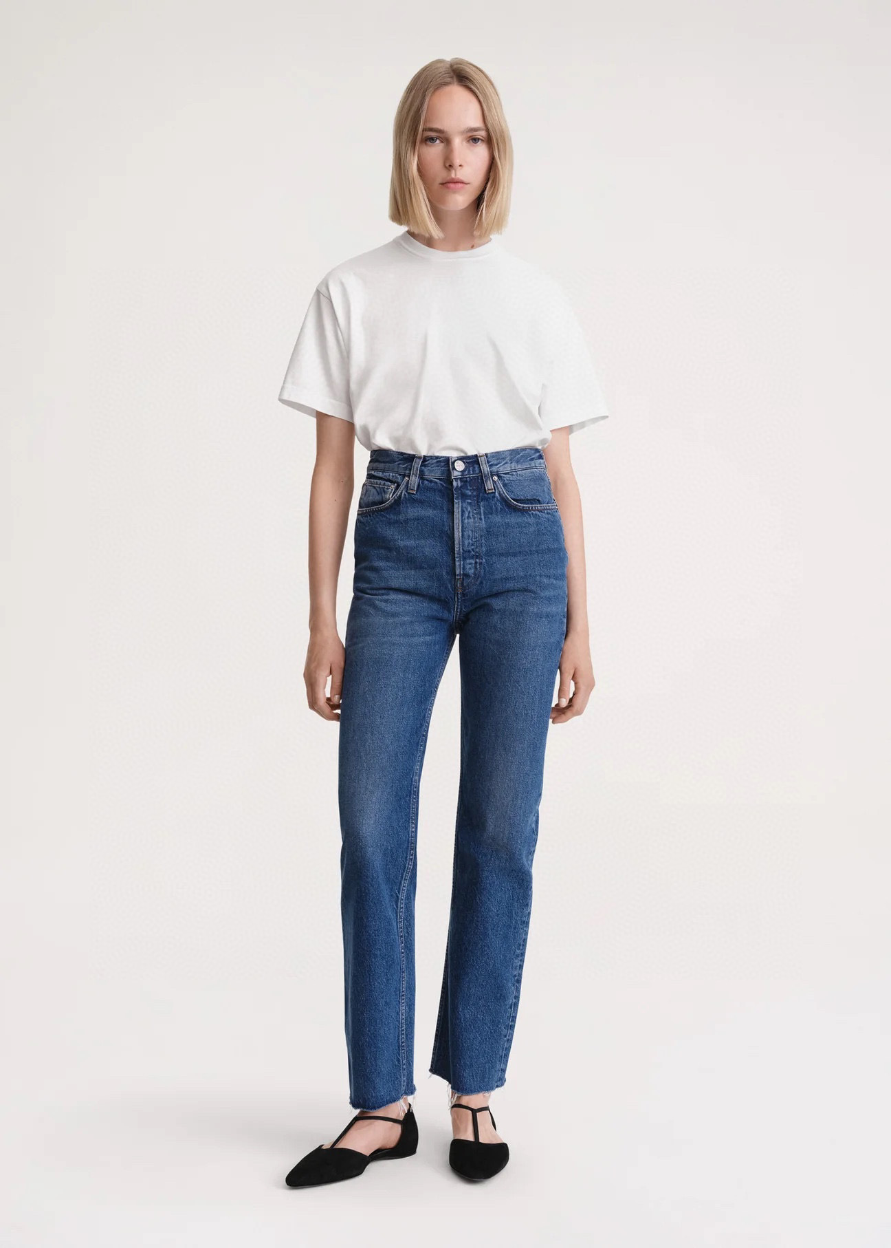 Title 9, Eenvoudige dames jeans donkerblauw, smalle rech...