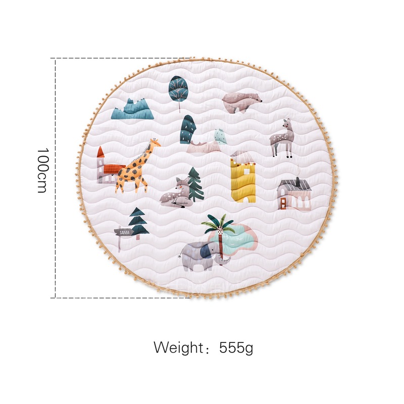 Round Animal Floor Mat