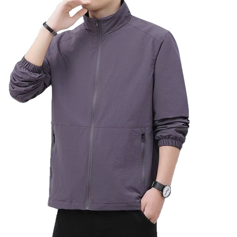 Men's Casual All-Match Loose Stand-Up Collar Jacket 5