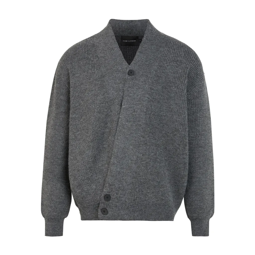 Autumn Cardigan Old Money All-match Loose Lazy Top Sweater For Women - Gray