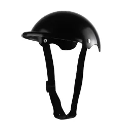 S Size Pet Helmet Pet Motorcycle Safety - Black - View 1