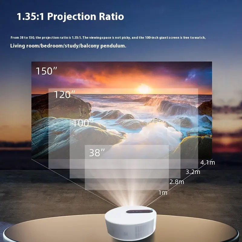 Projector HD Home Theater Smart Bedroom