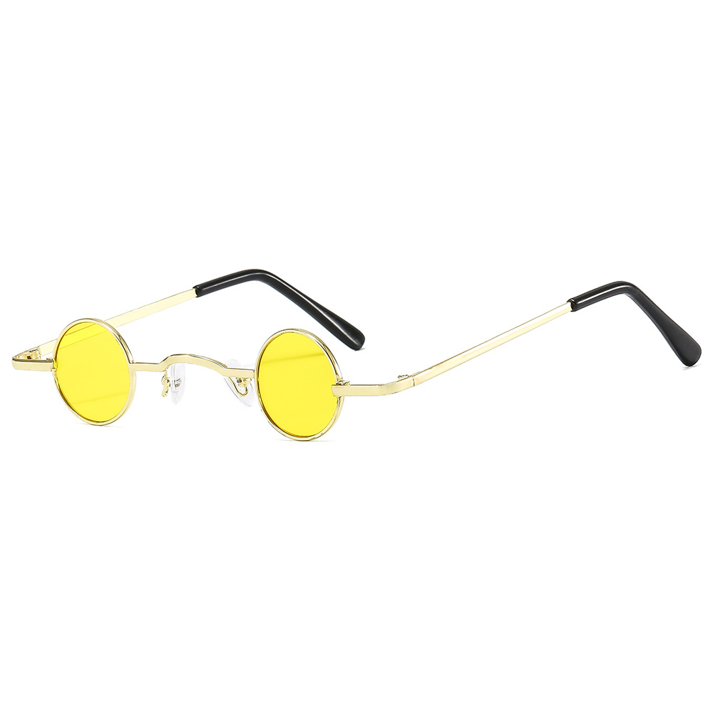 Small Frame Round Fashion Vintage Sunglasses - Image 2