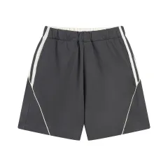 Cotton Cold Cover Quick-drying Antibacterial Breathable Stitching Casual Suit - Shorts Carbon Gray - View 1