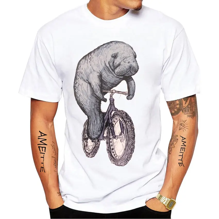 Fashion Personality Animal Funny Men's Printed Top