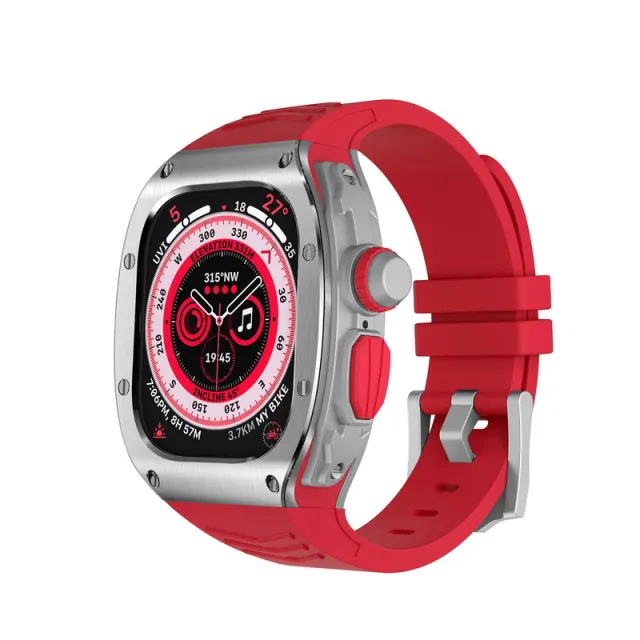 Watch Band Transparent Fashion High end Stainless Steel New Silicone Original Silver Red - Shop at LoveMi