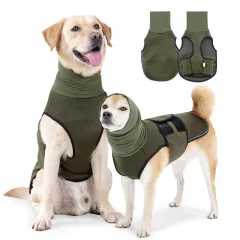 Pet Supplies Dog Mood Soothing Clothing Anti-anxiety Jacket - Army Green - View 1