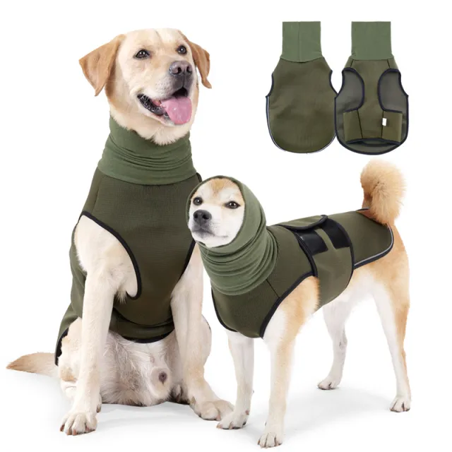 Pet Supplies Dog Mood Soothing Clothing Anti anxiety Jacket Army Green - Shop at LoveMi