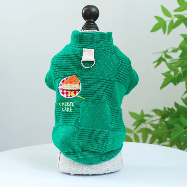 Pet Ring Dog Clothes Round neck Shirt Green - Shop at LoveMi