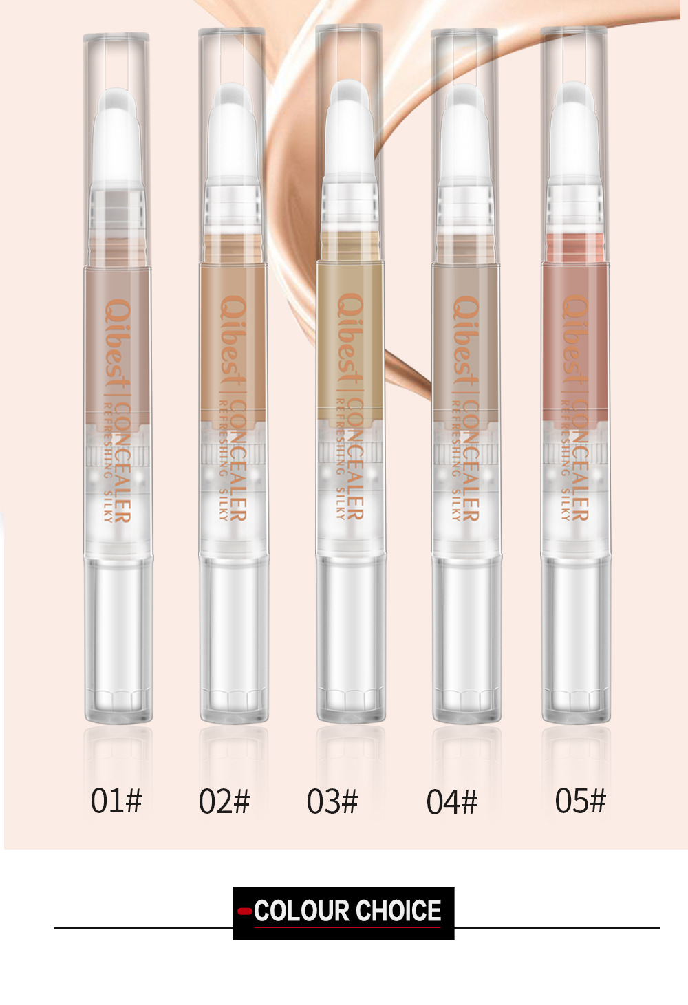 Title 5, Drehbarer wasserfester Concealer-Stick für make...