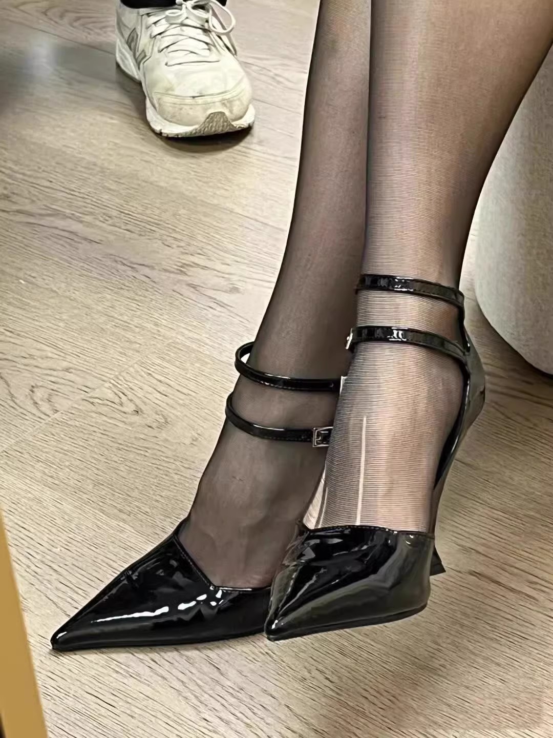 Ankle-Strap Wedge High Heels, picture 2 of 4