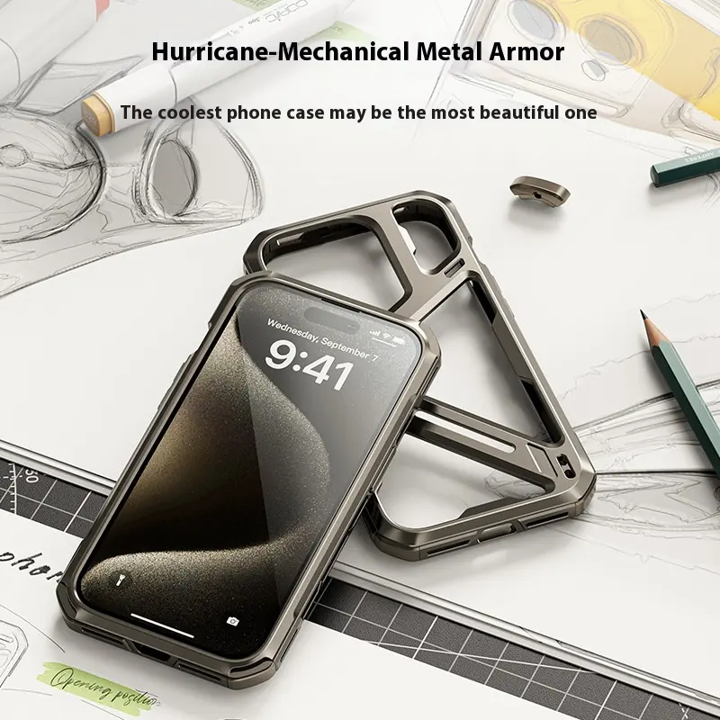 Men's Titanium Alloy Metal Drop-resistant Hollow Heat