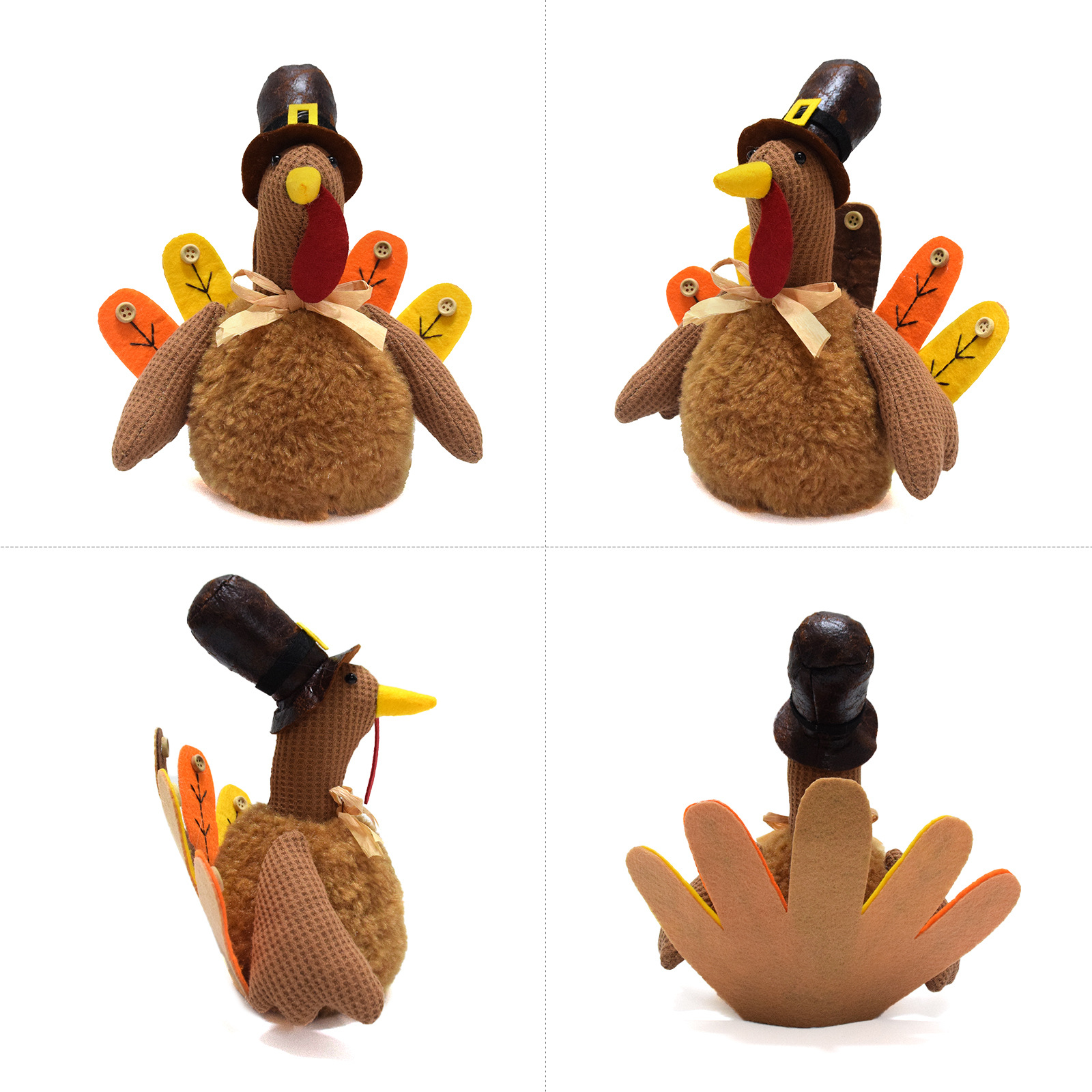 Title 4, Thanksgiving Decorations Turkey Ornaments Handm...