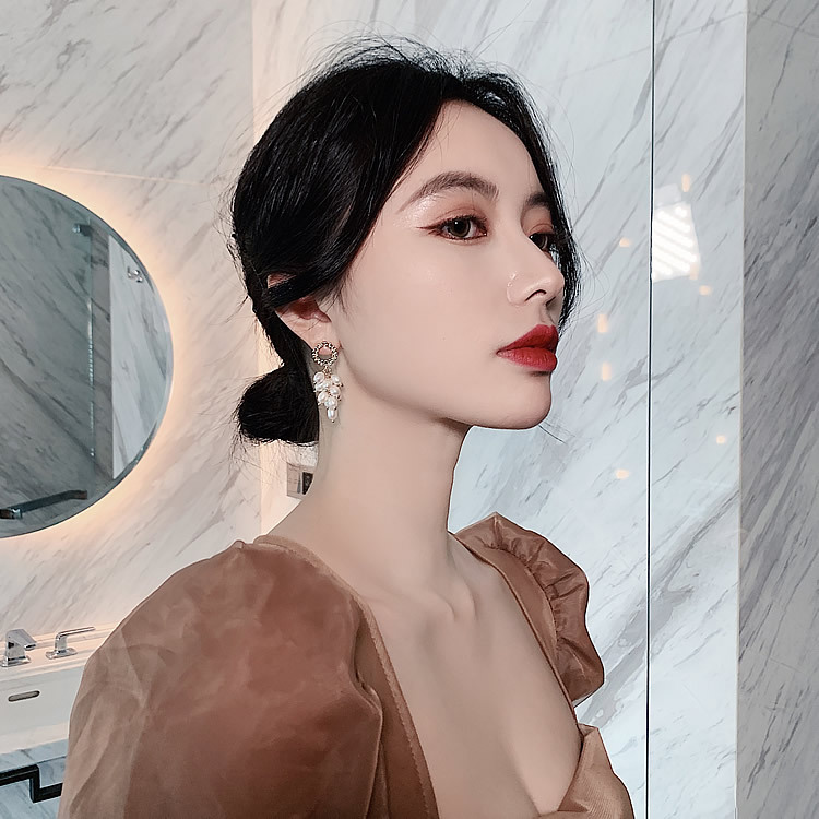 925 Silver Needle Freshwater Pearl Wheat Stud Earrings