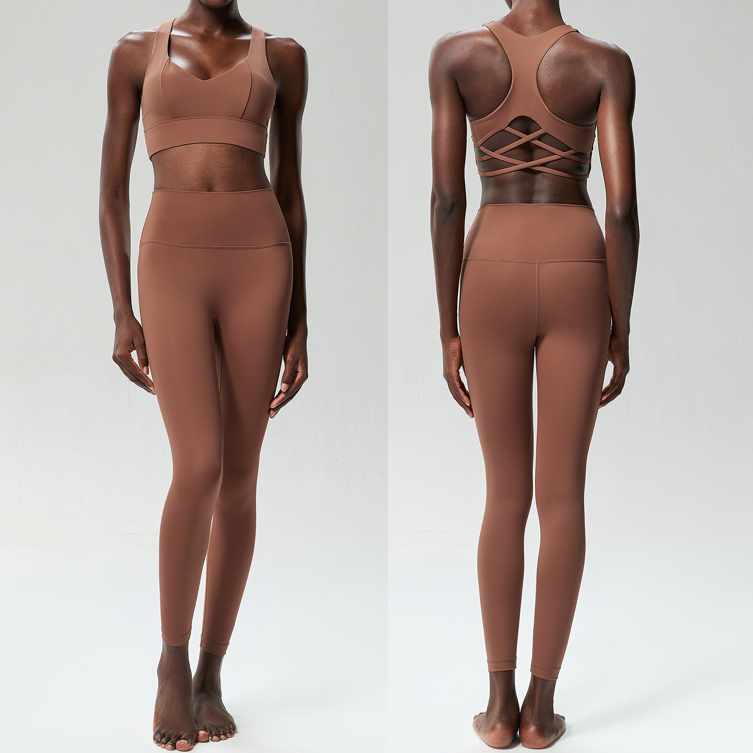 Yoga Clothes Suit Running Sports Nude Feel Quick-drying