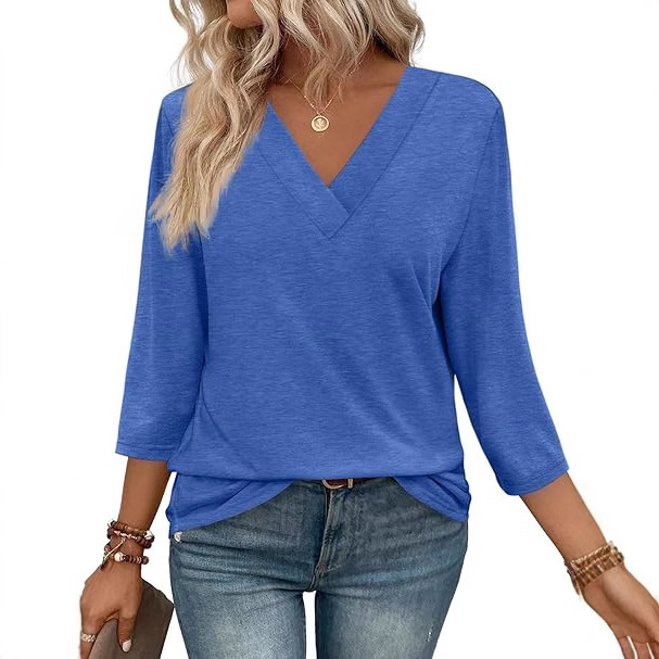 Casual Women's Waist Knitted T-shirt