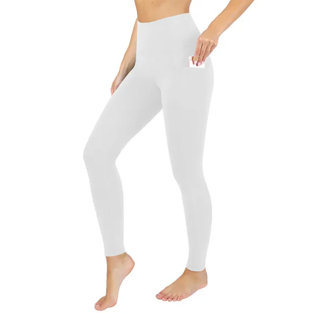 Womens Yoga Leggings Soft Tummy control High stretch And Opaque White - Shop at LoveMi