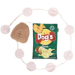 Dog Fashion Personality Potato Chips Plush Toy - Green - View 1