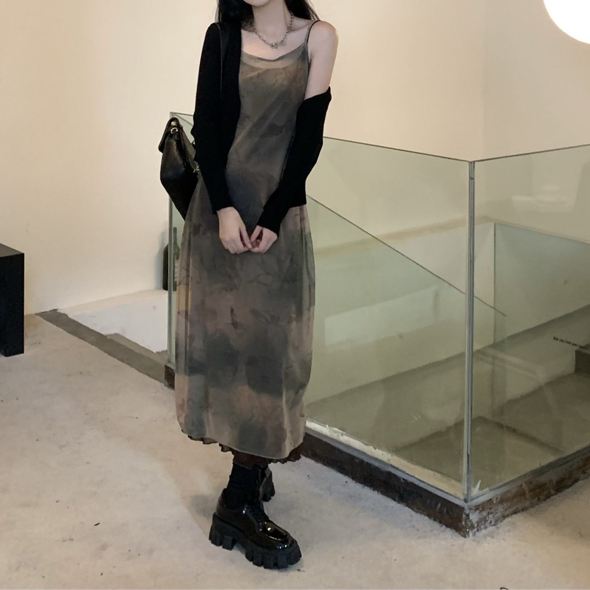 Women's Fashion Mesh Sling Dress