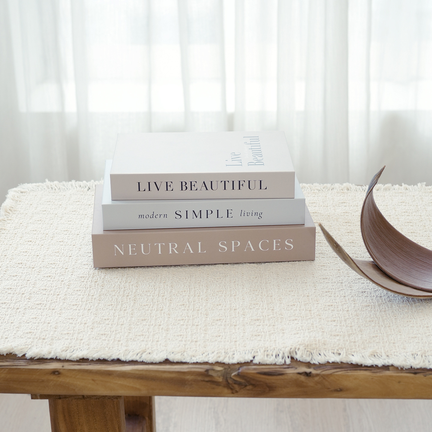 Minimalist Home Decor Simulation Book Foldable Ornament