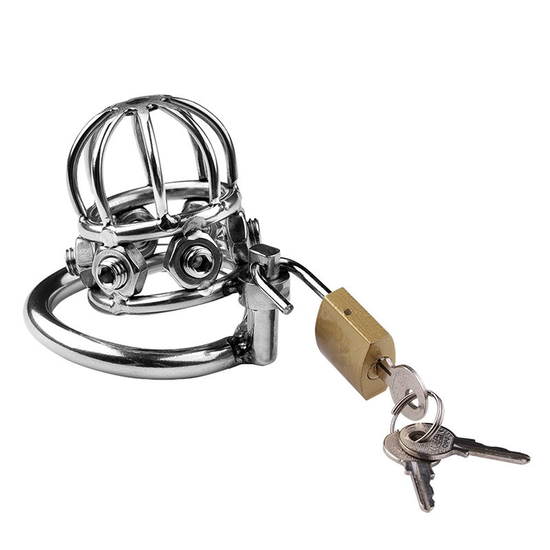 Stainless Steel Chastity Lock For Men Bondage 4