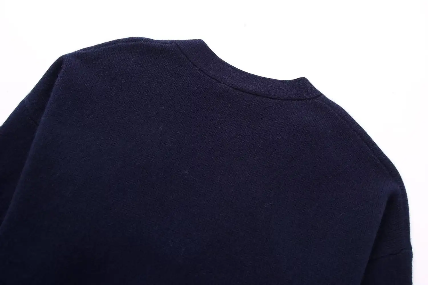 Fall New Women's Clothing Street Fashion V-neck Knitted Jacket